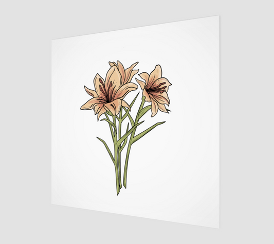 Prairie Lily Art Print
